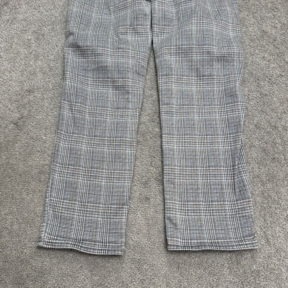 Madewell Stovepipe Ankle Jeans Womens 27 Glen Plaid Gray Straight Leg High Rise - Picture 3 of 16